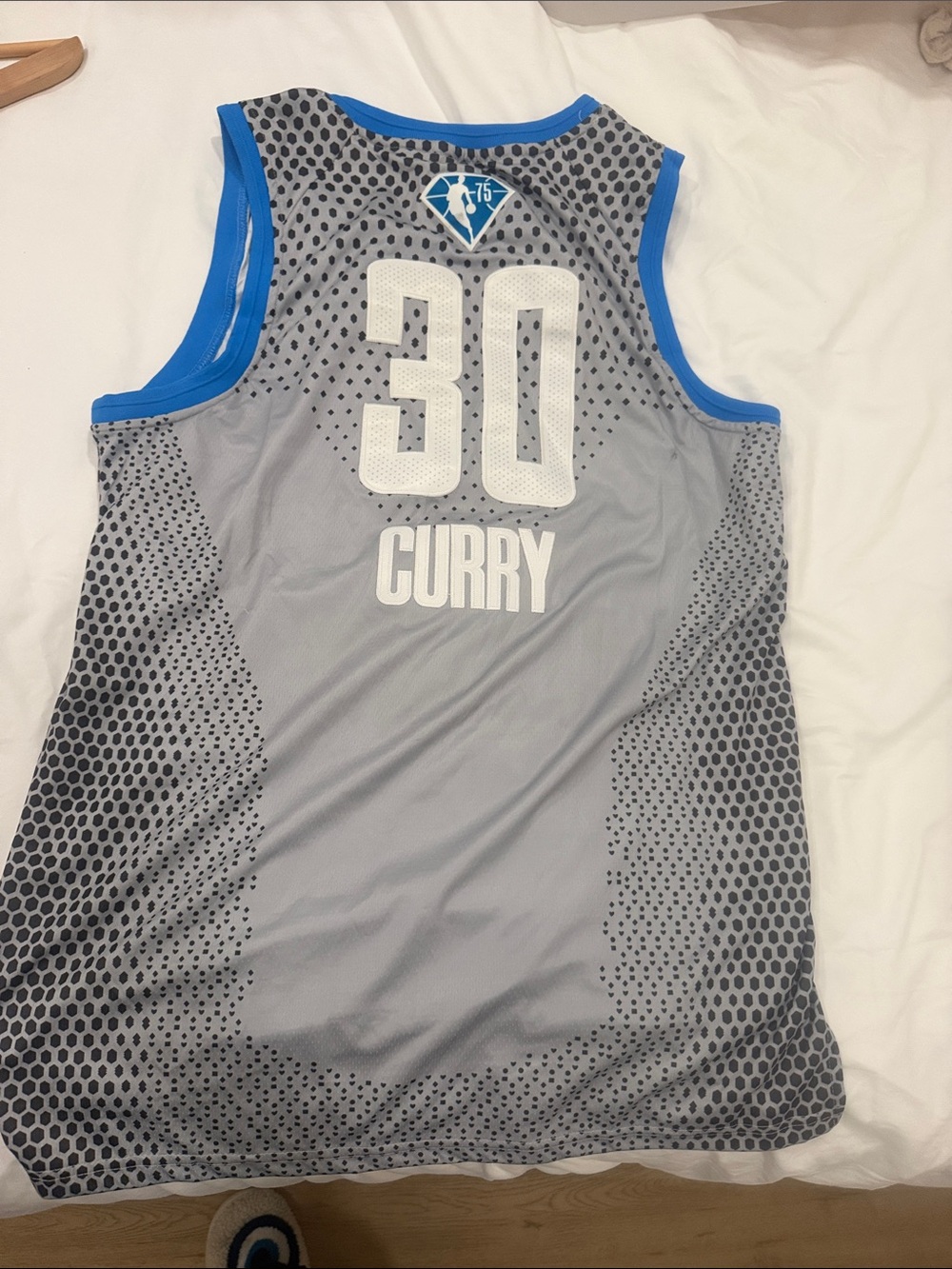 Jordan Gray and Blue NBA All-Star Jersey style